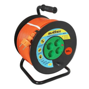 Подовжувач на котушці SVITTEX Maxi з термозахистом 60 м SV-061 Подовжувач на котушці SVITTEX Maxi з термозахистом 60 м SV-061